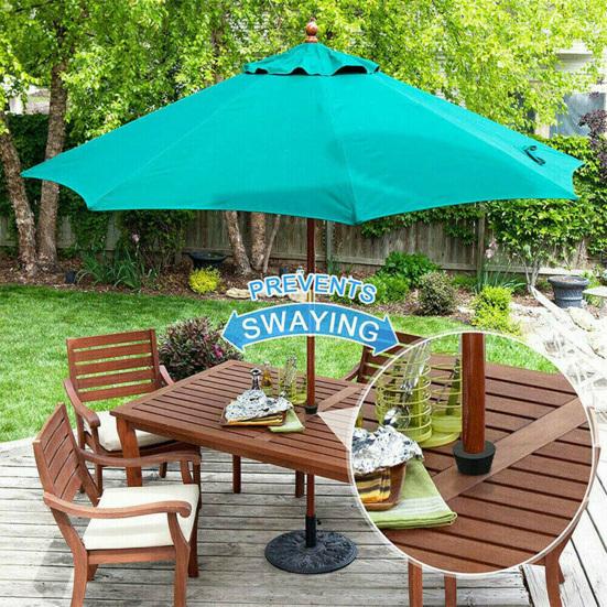 1 Set Umbrella Hole Ring Plug Thicker Wear-resistant Fixed Rubber Patio Garden Table Umbrella Hole Cover Park Accessories