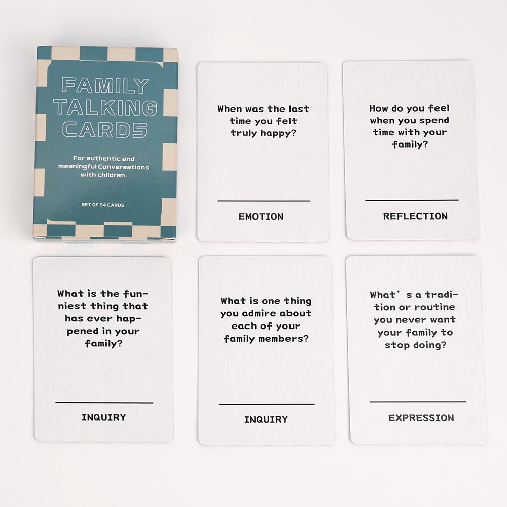 1/2 Pcs, Family Talk Cards, Family Affection Card Games, Enhance Emotional Connection and Relieve Stress