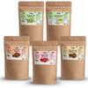 Organic Anand Amla Reetha Shikakai, Bhringraj and Hibiscus Powder for Hair (Pack of 5, 150gm Each, Total 750 Grams)
