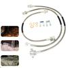 2PCS 24in Front Extended Stainless Steel Brake Lines 89340S For Chevy For C20 K10 K20 For GMC For C15 C25 K15 K25 1971-1991