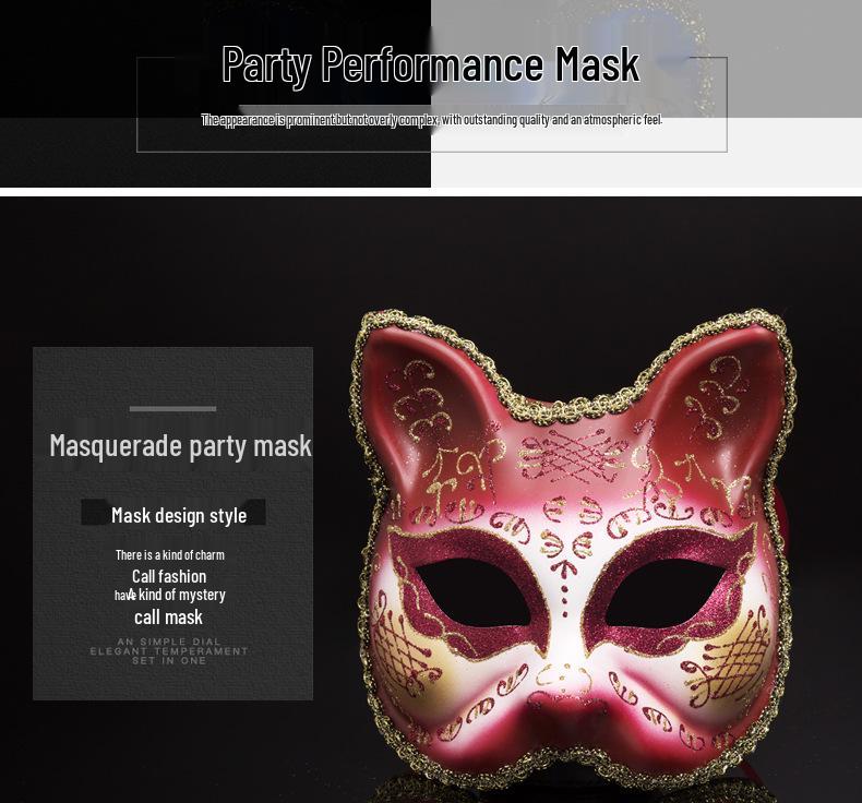 Creative Cartoon Venetian Animal Masquerade Mask for Adults - Ideal for Evening and Halloween Parties