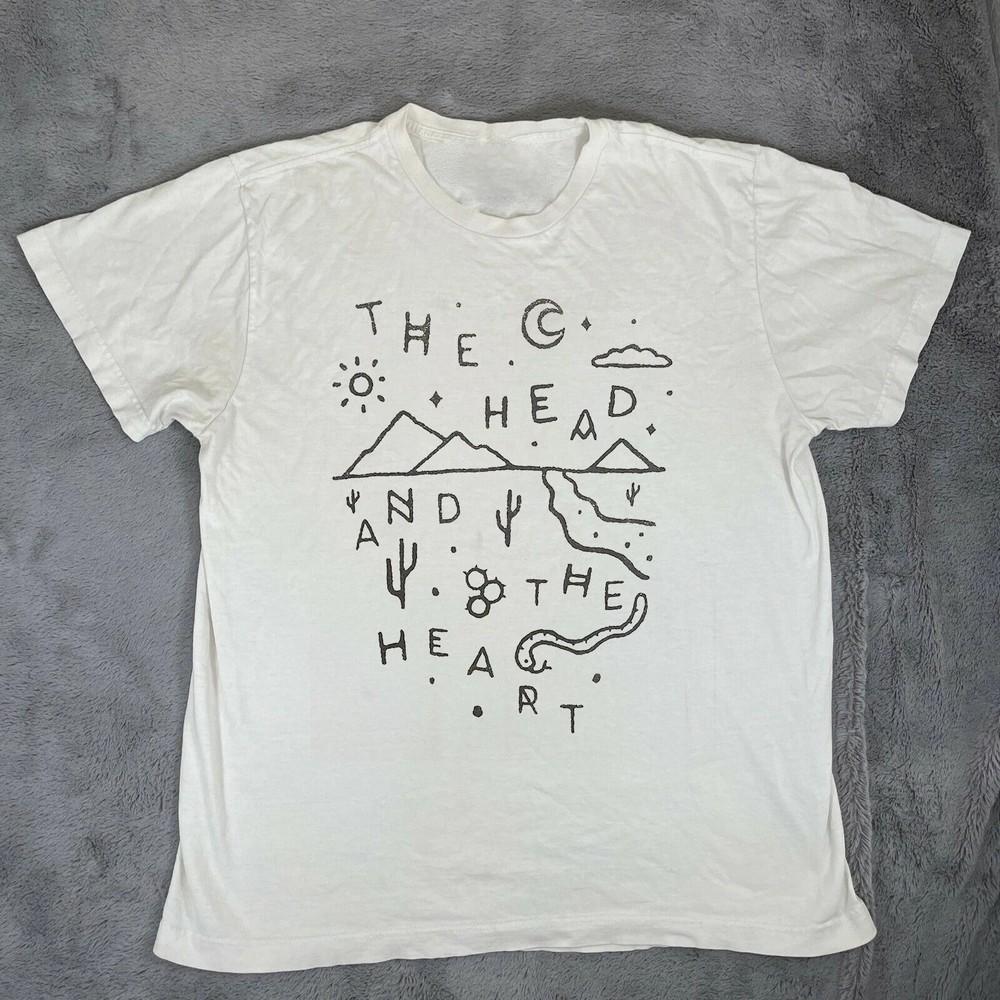 The Head And The Heart Футболка с принтом Signs Of Light Tour 16 Полный размер Унисекс XXXL