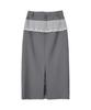 Biteoseljeu Ada Lace Long Skirt - Grey