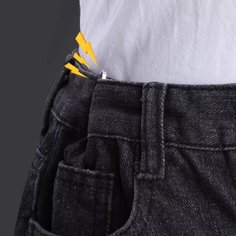 4Pcs Invisible Waist Tightening Clip, Adjustable Metal Jean Button, Pants Waist Reducer Clothing Fastener, Fashion Accessories