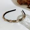 Fashion Rhinestone Retro Hair Accessories Headdress Korean Hair Hoop Headwear Headband Hair Band