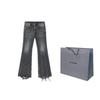 Balenciaga Jeans da Uomo Neri Moderatamente Svasati 697829TBP471090