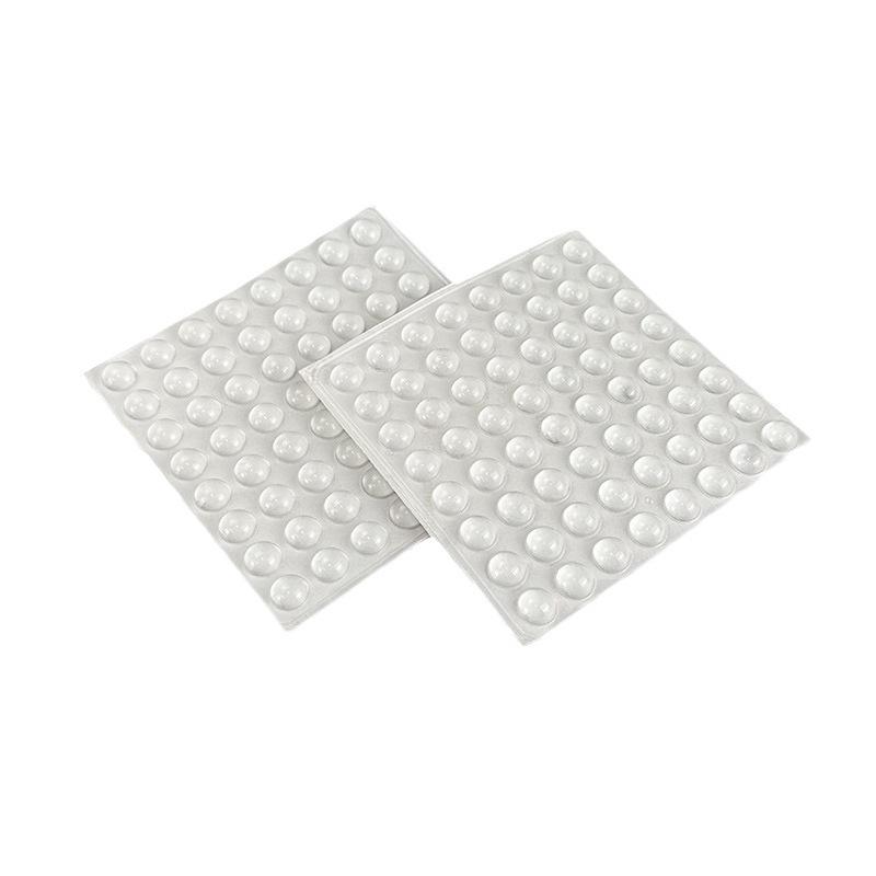 Transparent Self-Adhesive Silicone Bumpers for Furniture and Glass Doors