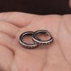 Pendientes de Aro de Moda con Runas Vikingas Noruegas para Hombre Mujer Acero Inoxidable Unisex Aro Huggie Nórdico Joyería con Encanto Retro