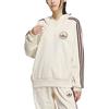 Adidas Originals Striped Design Loose Fit Hoodie Women Hoodies White JC6853
