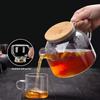 with Lid Glass Cold Water Kettle 1/1.8L Glass Coffee Tea Pot Thickened Iced Tea Juice Jug