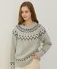 Nonlocal Nordic Jacquard Merino Wool Knit - Melange Gray