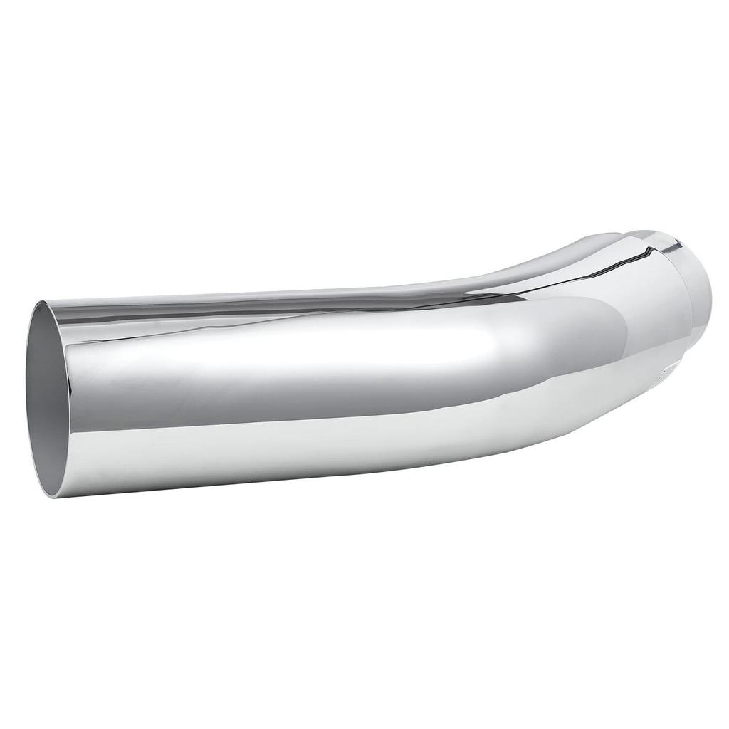 Elbow Exhaust Tip, 101.6mm Inlet, 127mm Outlet, 584mm Overall Length, Chrome Turn Down Exhaust Tip with Clamp for Truck, Sedan, Sports Car, SUV,