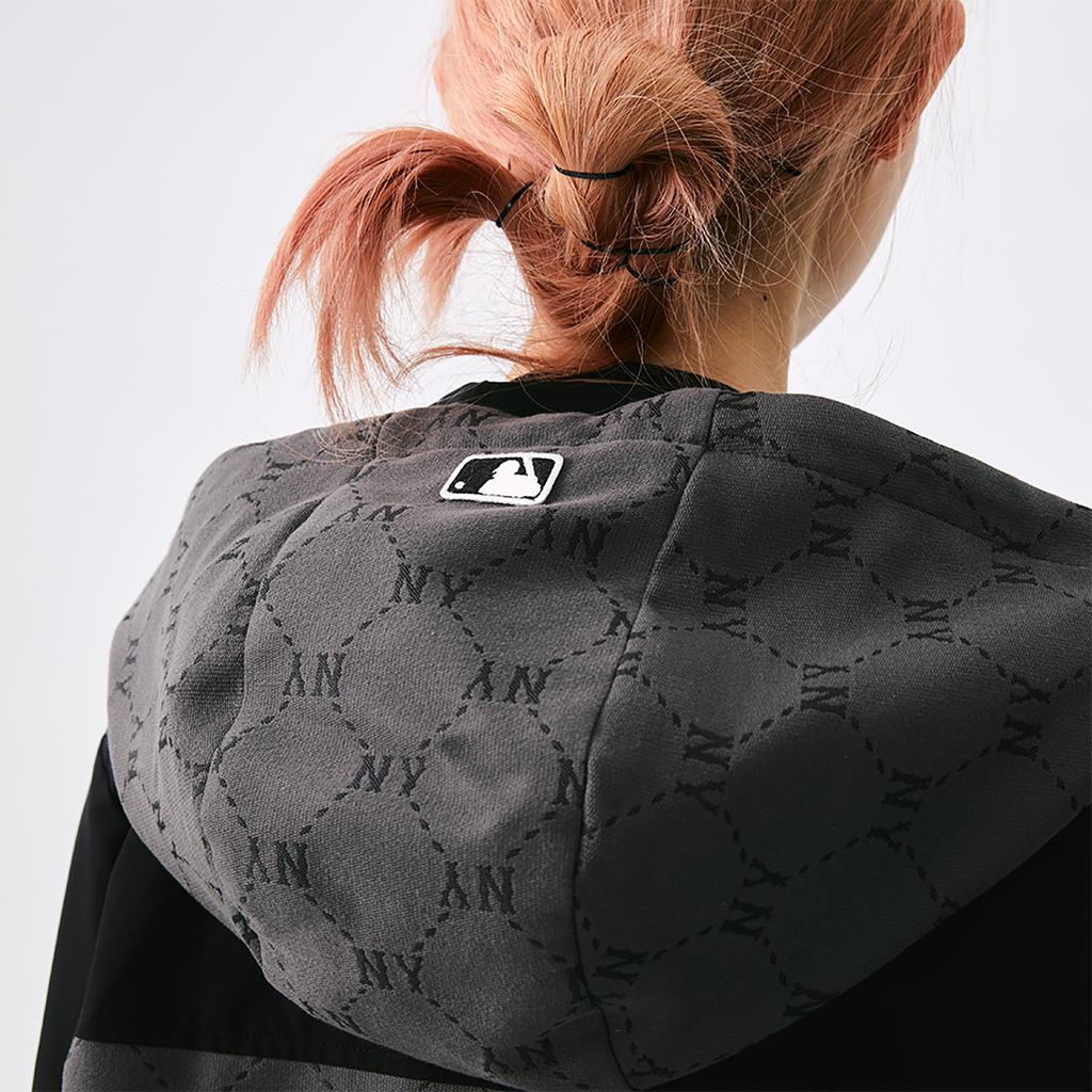 New MLB MONOGRAM Collection New York Yankees SS25 Jacket Unisex Dark Charcoal Gray 3AWJM0151-50CGD