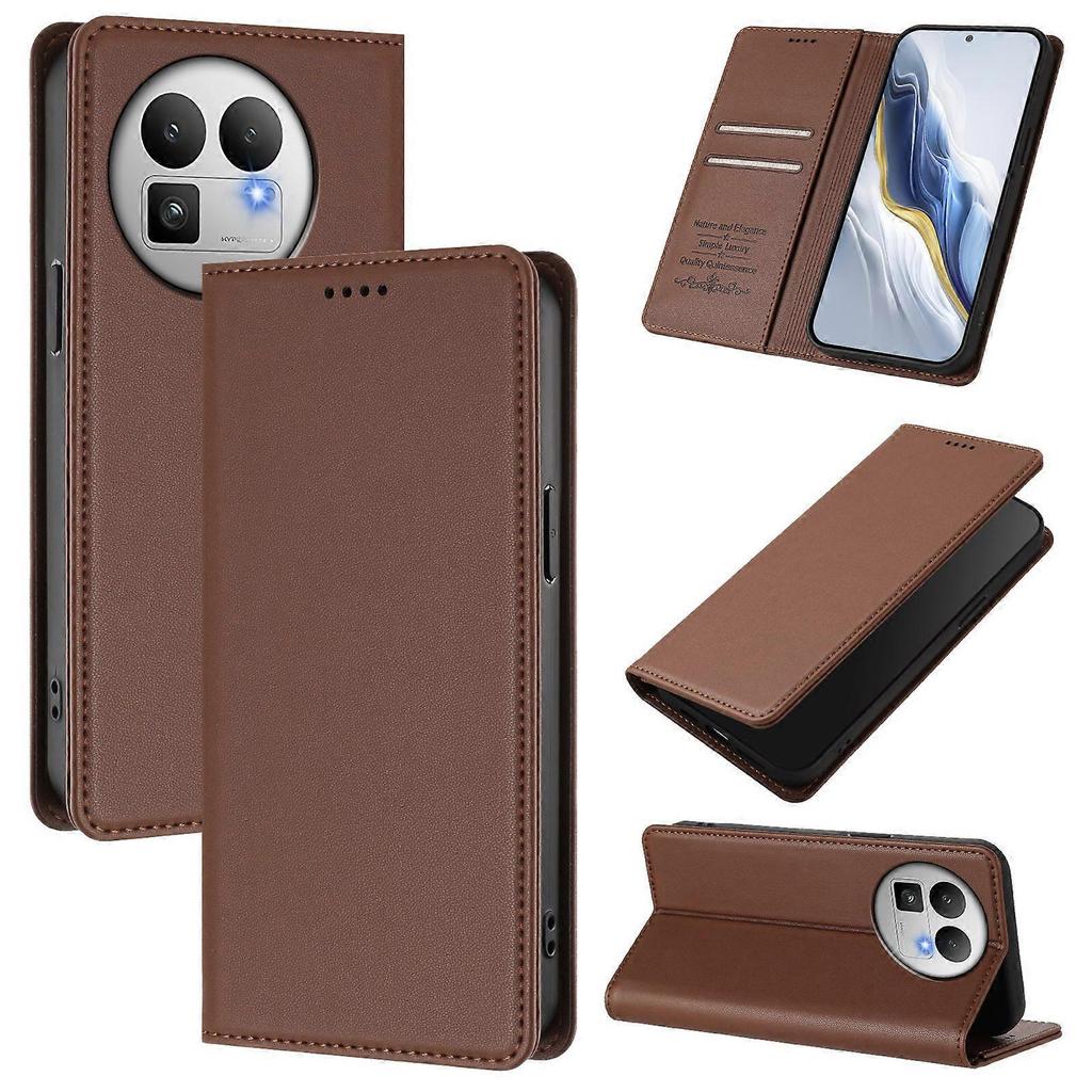 Realme GT 8 Pro Wallet Case - RFID Blocking PU Leather Flip Cover with Wireless Charging & Magnet