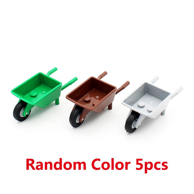 Non-Toxic Moc City Building Block Accessories Utensil Wheelbarrow Frame Bricks 98288 Compatible Smooth Small Single Tire 59895 Toy Gifts