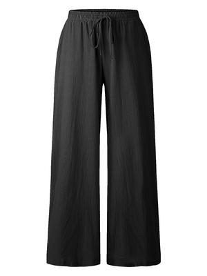 Women Wide Legs Pants with Pockets Holiday Meditation Plus Size Oversized Pants