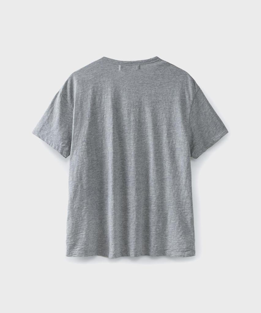 Beulaendideu Soft Slub Crop T-Shirt [Melange Gray]