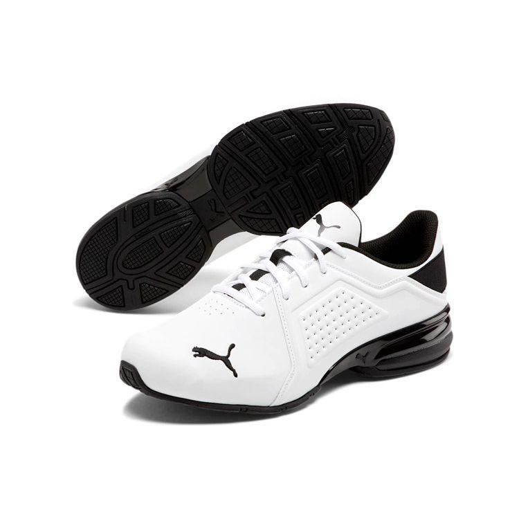 Puma Casual Shock Absorbing Non-Slip Lightweight Low-Top Running Shoes Men Sneakers White Black 194162-01