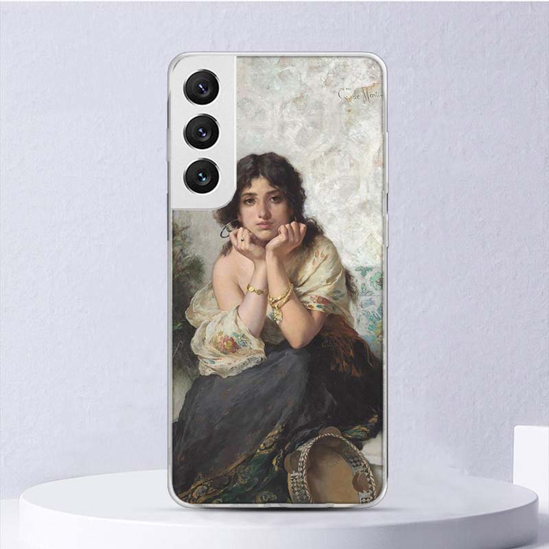 Malerei Kunst Renaissance Weiche Hülle Für Samsung Galaxy M12 M21 M30S M31 M32 M51 M52 Handyhülle Note 8 9 10 + 20 Ultra J4 J6 Plus J8