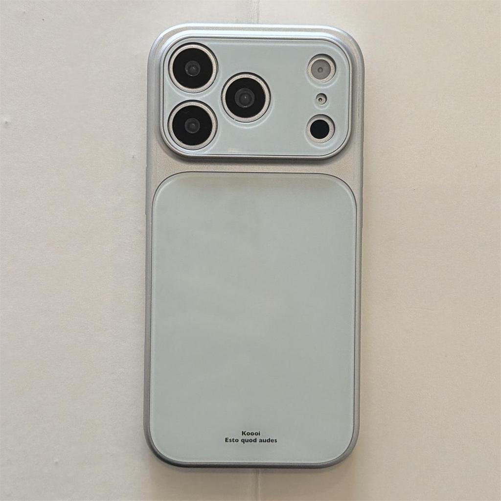 Solid Color Macaron iPhone 17 Pro Max Case with Large Window Drop Protection