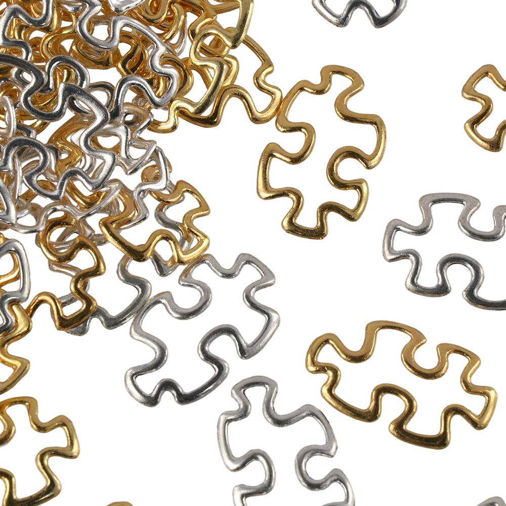 100Pcs 1.18*0.7inch Metal Connector Charms Alloy Metal Linking Rings  Necklaces