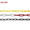 6mm metal spray-coated chain - yellow