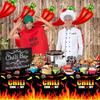 PHOGARY Chili Cook Off Tablecloth for Chili Cookoff Decor, Chili Pepper Tablecloths Disposable, Chili Cookoff Table Cloth Decorations for a Party,