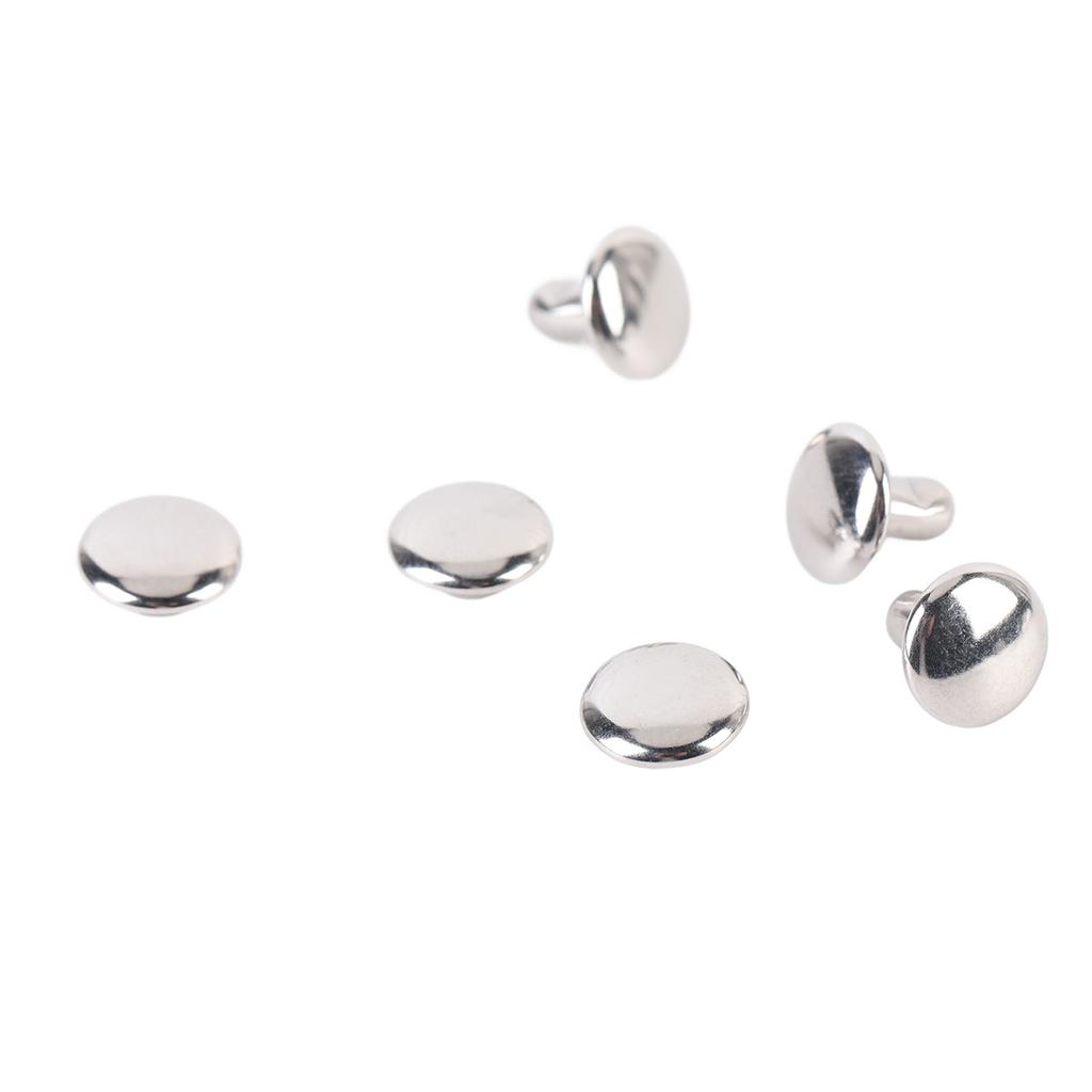 Set 500 nituri dublu față, oțel inoxidabil, vârf rotund, 8x6mm, set știfturi pentru meșteșuguri din piele, îmbrăcăminte B