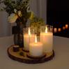 Led Electronic Candles Light Flameless Remote Timer Flickering Lamp Clear Acrylic Glass Battery Powered Wedding Party Christmas