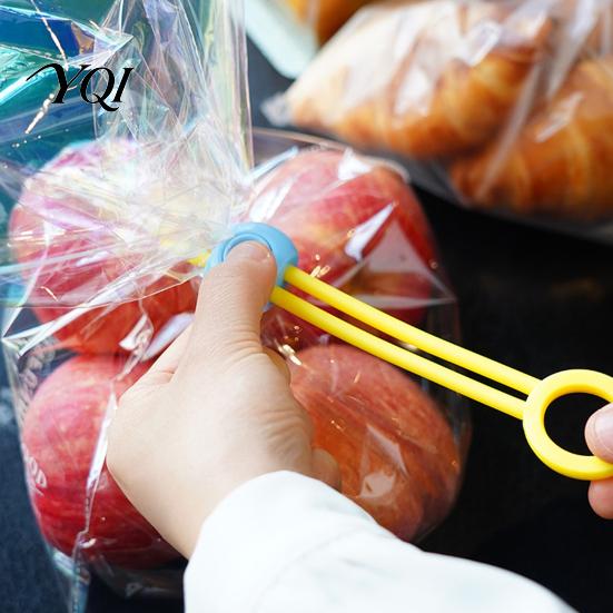 Multifunctional Silicone Straps for Pets Food Sealing Straps, Flexible Reusable Storage Cable Ties Push Type Lock Object Fixing with Safety