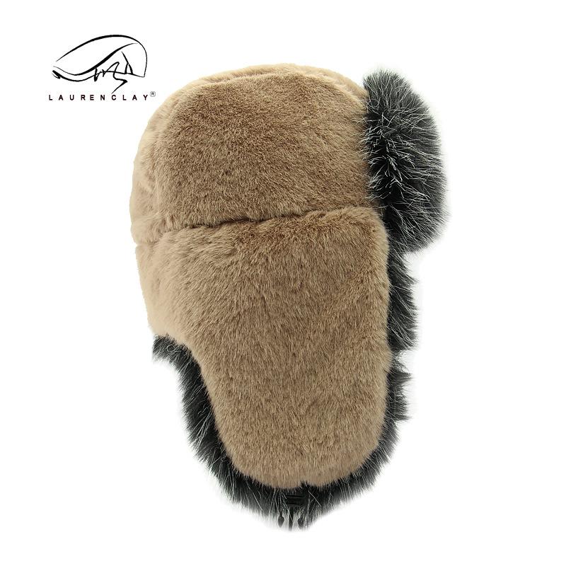 Hut für Männer und Frauen warmes Imitat Nerzhaar Winter Outdoor verdickt winddicht kalt Skimütze Tide