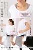 Necker Short Sleeve Sportswear Top for Hot and and Women's Yoga, Yoga, Running, Stretchable, Moisture-Wicking, Quick-Drying (L, Gray)