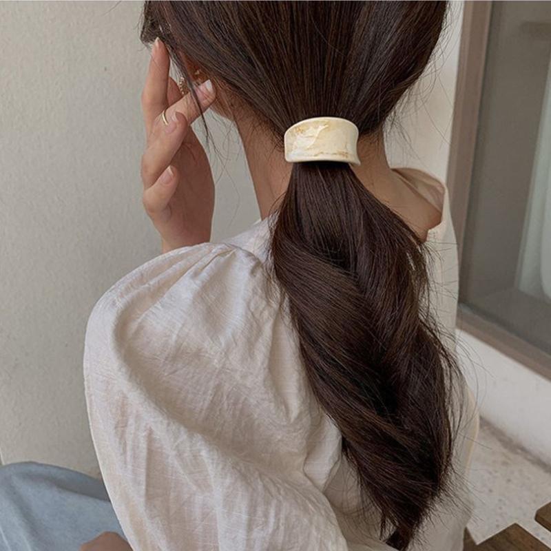 Korean Elegant Hair Rope Bracelet Scrunchie Women Elastic Hair Rubber Bands Accessories For Girls Tie Hair Ring Headdress Holder