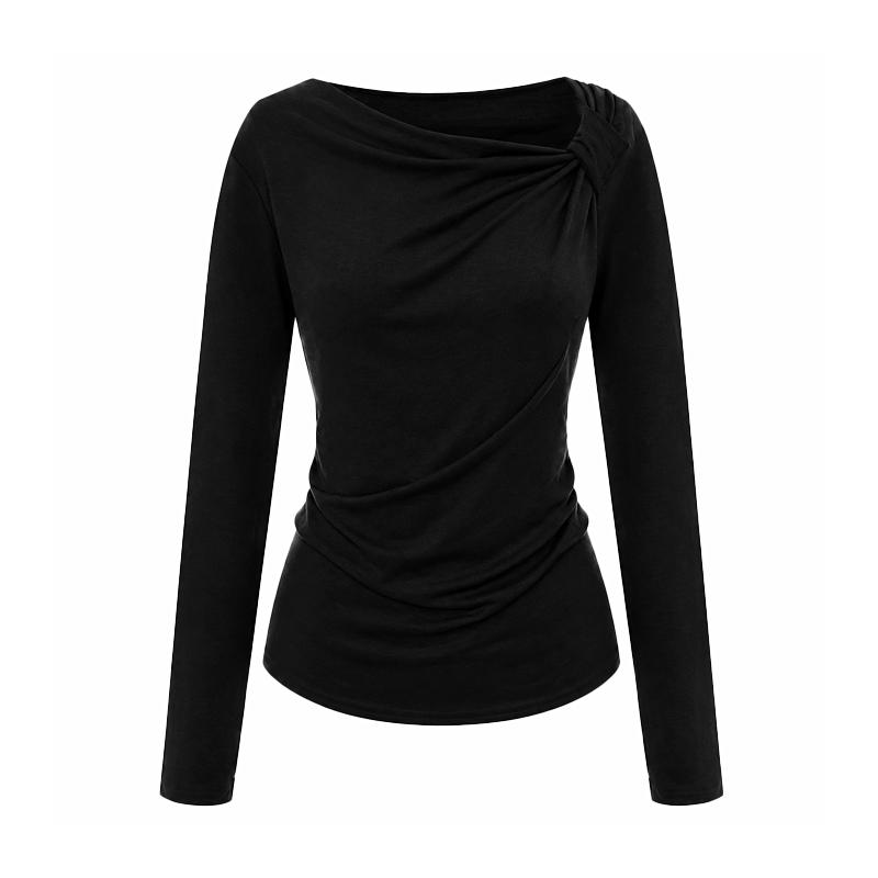 TVIEW Slim Hold Drape T-Shirt_V6C-Cts005