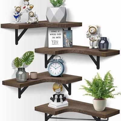 Xiayou 4-Tier Wall-Mounted Corner Shelf with Towel Bar