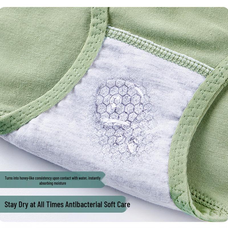 Fengxiao Women's High-Waist Cotton Antibacterial Briefs