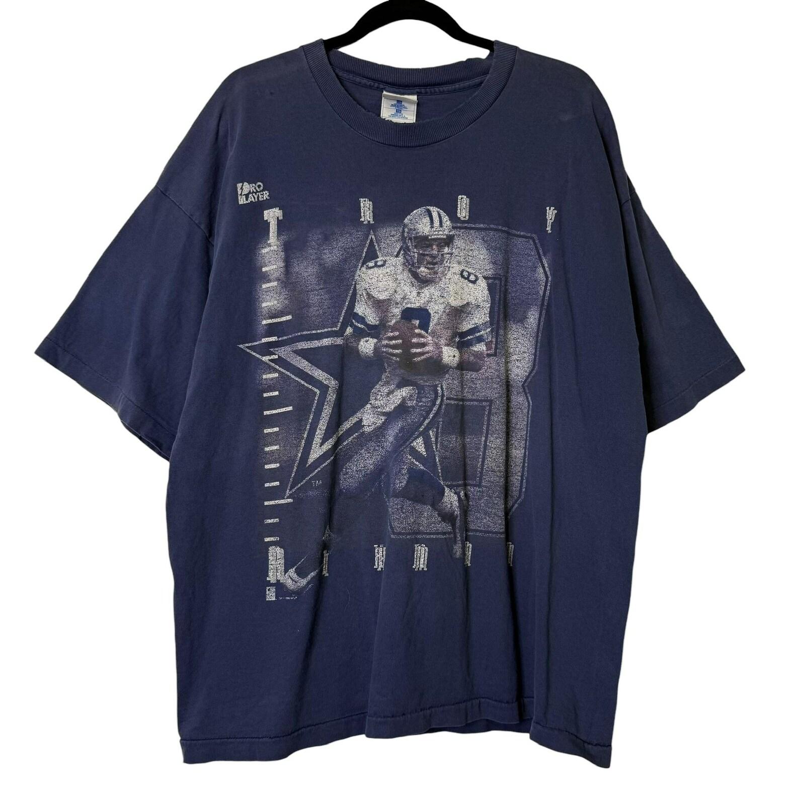1995 Dallas Cowboys Troy Aikman T shirt Sz 2XL (B1612) S