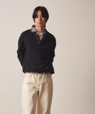 EZIO 3 Buttons Collar Knit_Black