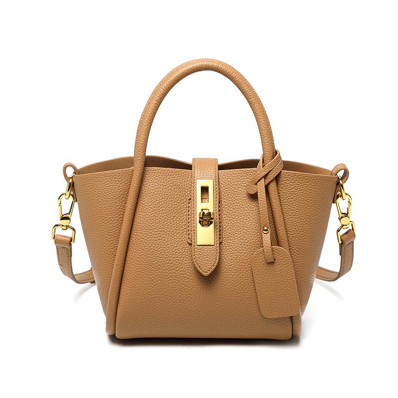 2022 Women's Genuine Leather Basket Bag - Summer Handbag & Bucket Messenger