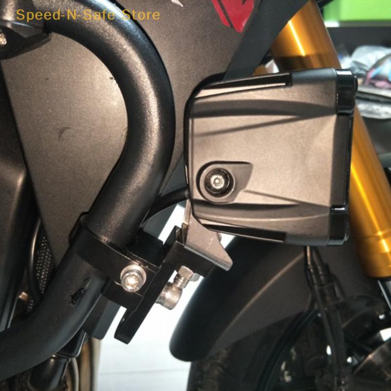 Front Fork Bracket For Motorcycle Headlight Support And LED Auxiliary Light Fixation
