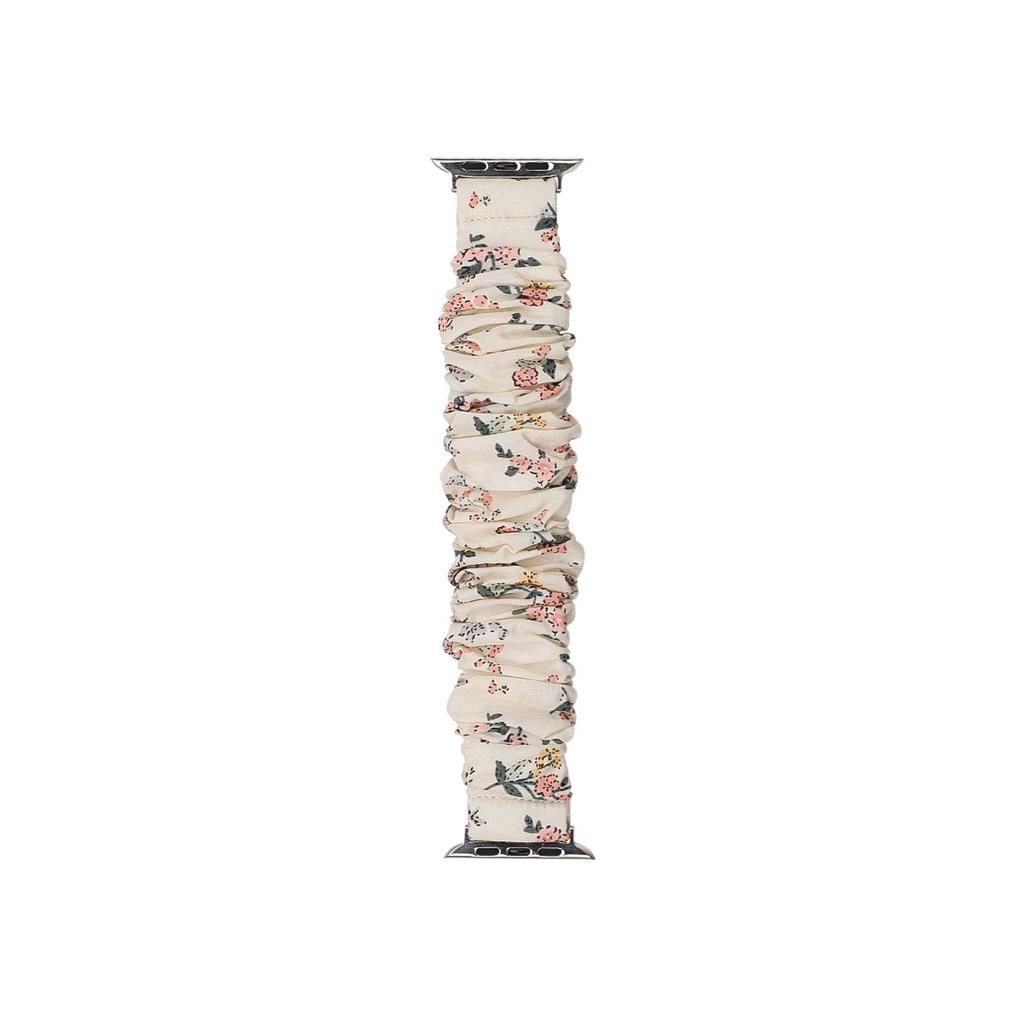 Scrunchie Strap for Apple Watch Ultra Band 49mm 46mm 41mm 44mm 45mm 42mm 40mm Printed Elastic for iWatch 11 10 9 8 7 6 5 4 SE