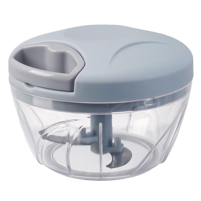 Multifunctional Kitchen Vegetable Cutter & Baby Food Processor with Manual Meat Grinder and Garlic Press.
