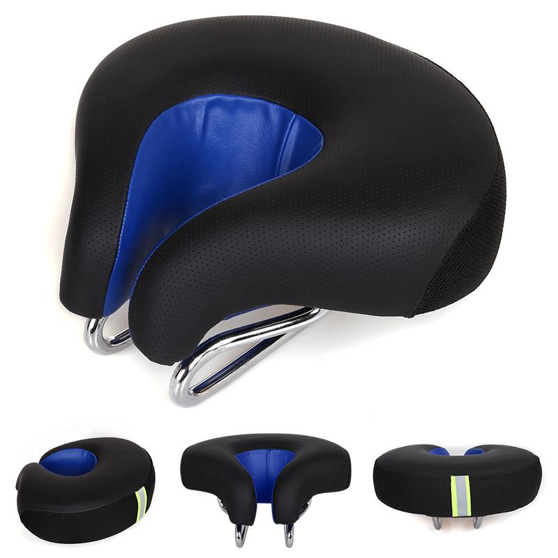 Nuova Sella da Bici Super Morbida Senza Schienale per Mountain Bike - Ispessita, Design Senza Punta, Cuscino Magico Comfort
