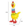 Colorful Feather Chicken Imitate Hens To Lay Eggs Toy Color Model Creative Mini Thinking Hen Diy Colored Exercise