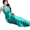 New Sexy Pure Desire Backless V-neck Neck Dress Women's Autumn and Winter New Waist Thin Beads French