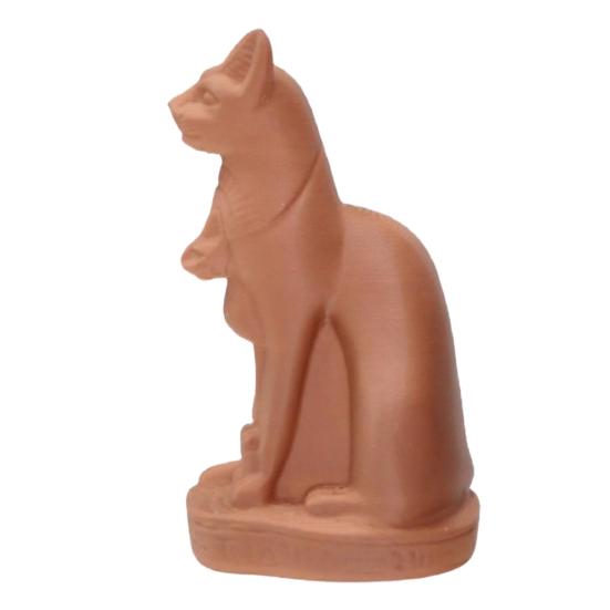 3D Printed Egyptian Cat Goddess Figurine Vintage Gothic Dark Style Statue
