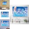 Obraz olejny z motywem Krainy Lodu do dekoracji ściany w salonie lub gabinecie