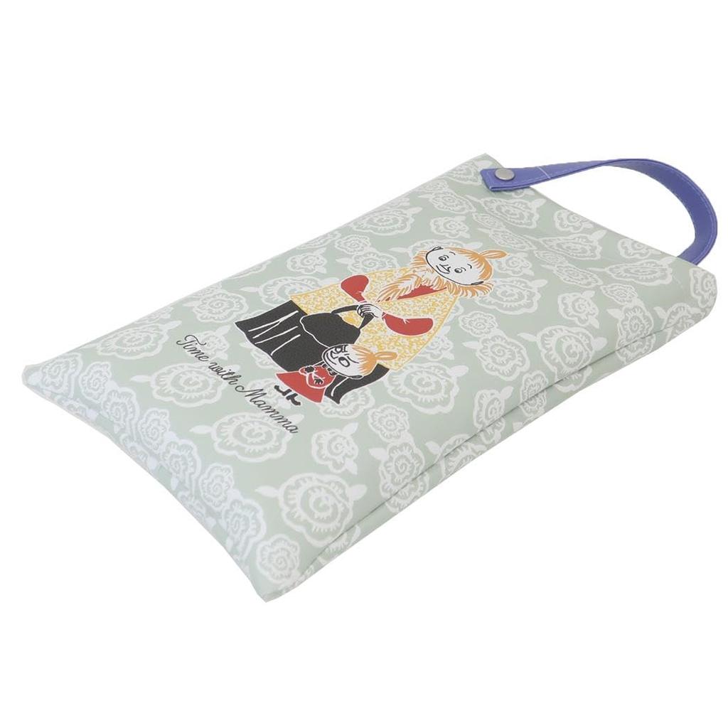 Small Planet Moomin Tissue Box Case TIME WITH MAMMA Green