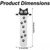 2Pcs Acrylic Flat Cat And Dog Bookmarks with Paw Print, Perfect Gift for Cat Lovers, Dog Lovers, Women, Students, Teachers
