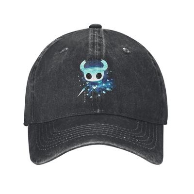 Hollow Knight Silksong Czapki Baseballowe Vintage Zniszczone Wypłukane Czapka Przeciwsłoneczna Unisex Outdoorowe Letnie Miękkie Czapki Bez Struktury